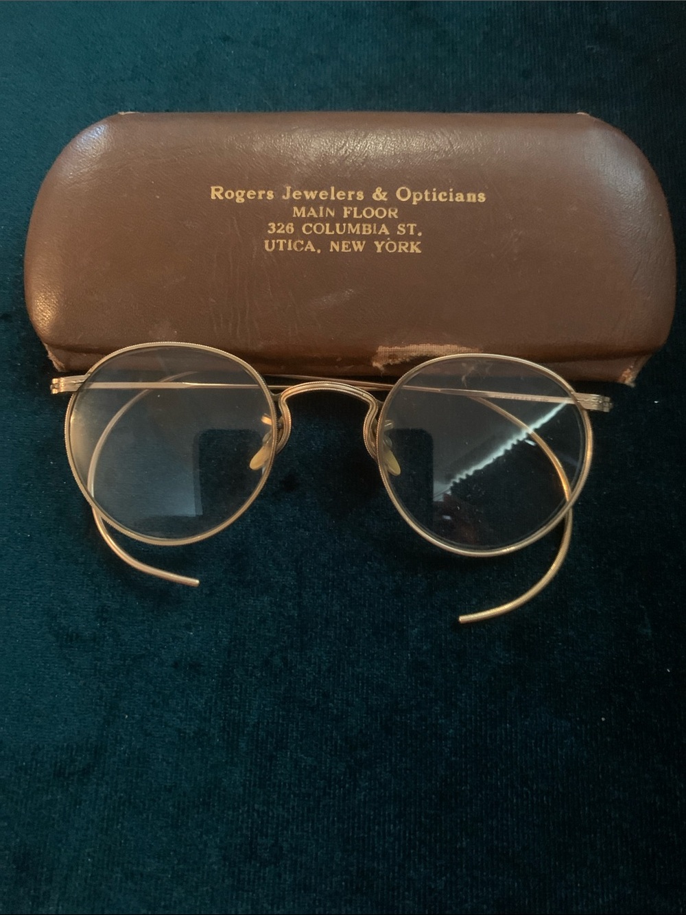 Rogers Jewelers Vintage Round Gold Filled Wire Rim Glasses 👓unisex